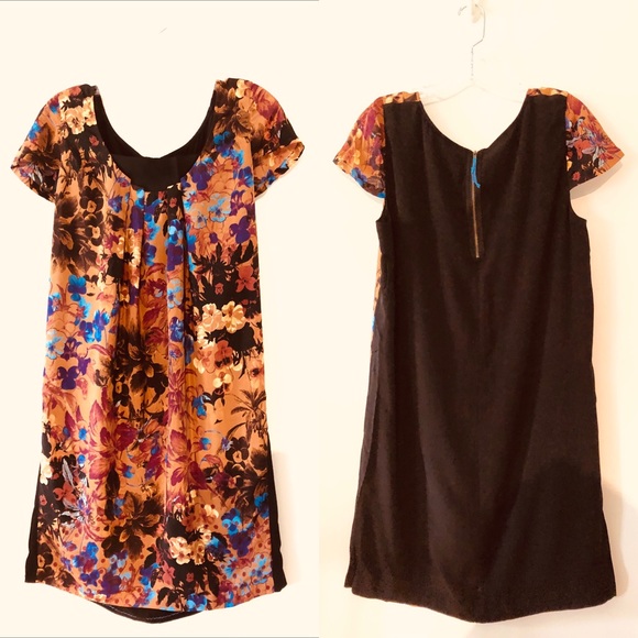 Anthro Maeve 100% Silk Pintura Watercolor Shift M - Picture 3 of 8